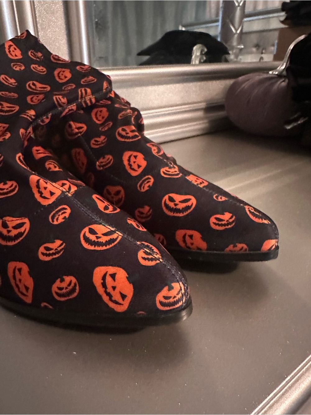 YRU Halloween Jack o Lantern Boots-NEW - Picture 4 of 9